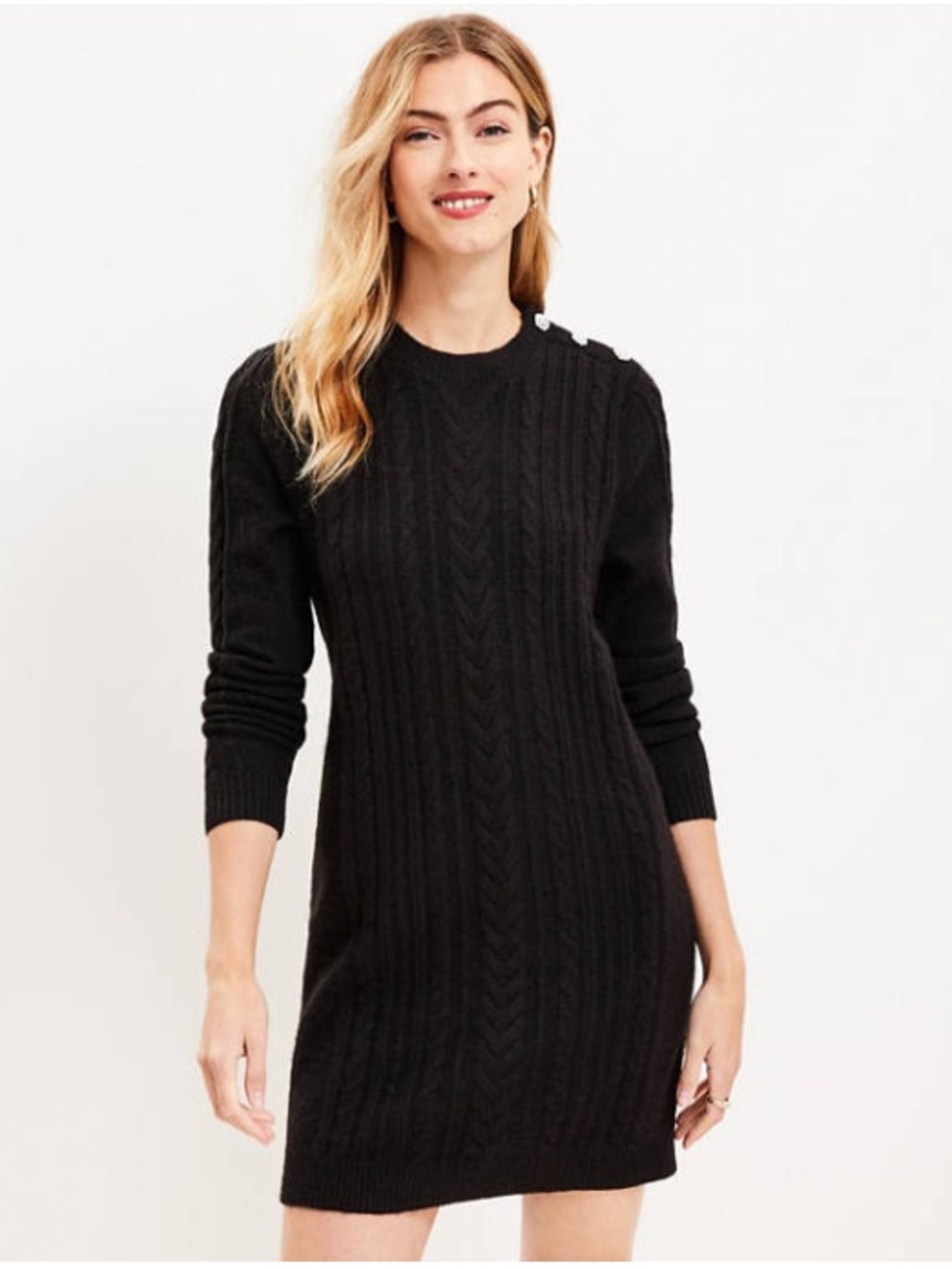 Black Sweater Mini Dress